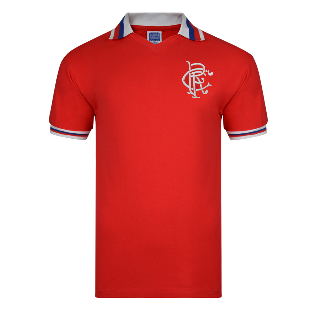 Rangers 1981 Away shirt Rangers Retro Jersey Score Draw