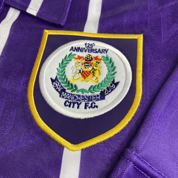 Manchester City 1994 Anniversary Third Retro Shirt badge
