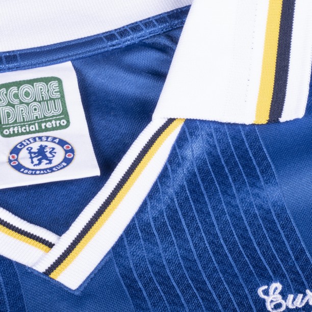 Chelsea 1998 ECWC Final shirt  collar