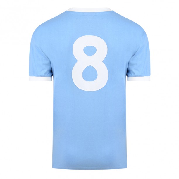 Manchester City 1972 No8 Retro Football Shirt back