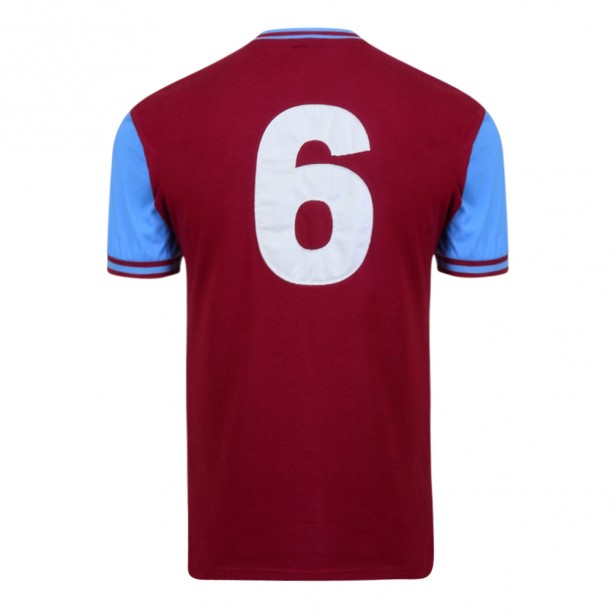 West Ham United 1966 No6 Retro Football Shirt  back