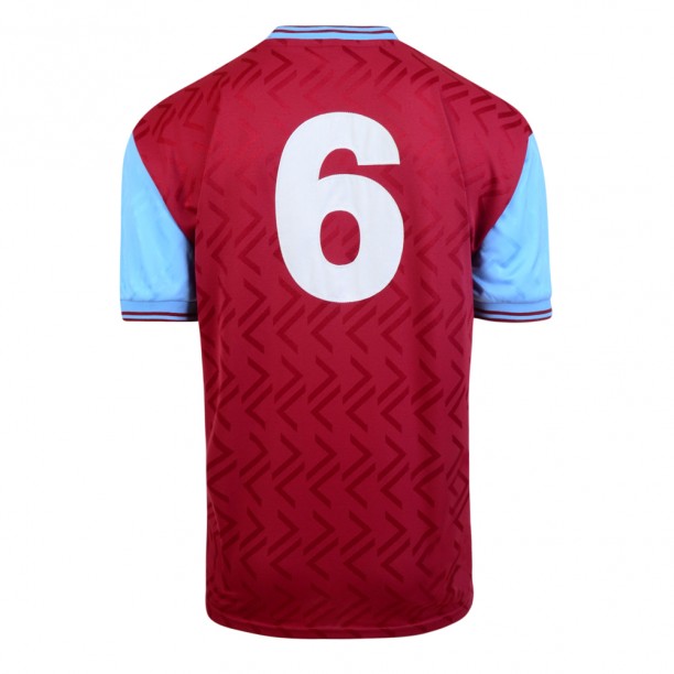  West Ham United 1994 No6 Retro Football Shirt back