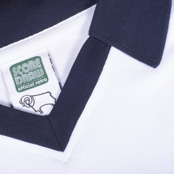 Derby County 1975 Charity Shield shirt Collar