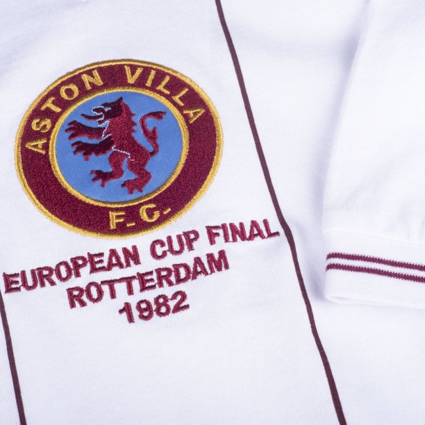 Aston Villa 1982 Euro Final Retro Football Shirt BADGE SLEEVE
