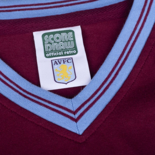 Aston Villa 1982 Champions of Europe Retro Shirt collar