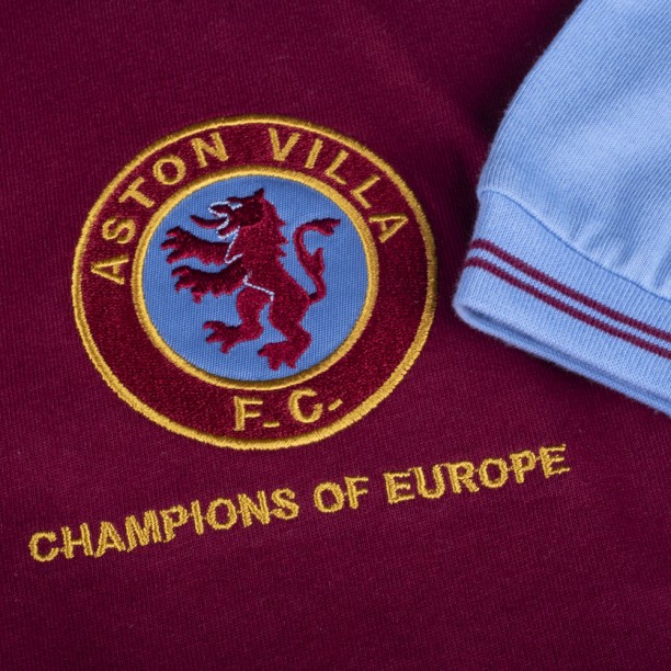 Aston Villa 1982 Champions of Europe Retro Shirt BADGE SLEEVE