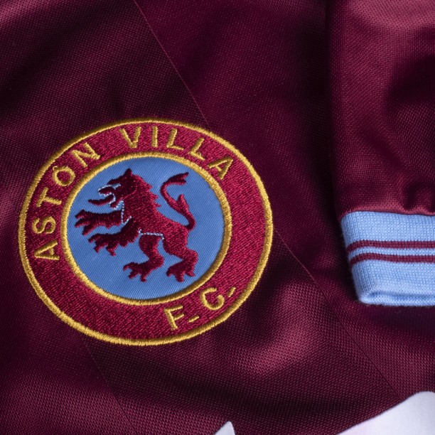 Aston Villa 1984 Retro Football Shirt BADGE SLEEVE