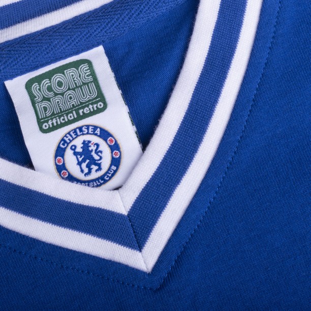 Chelsea 1960 Retro Football Shirt collar