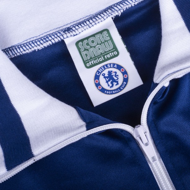 Chelsea 1978 Retro Football Track Jacket  collar