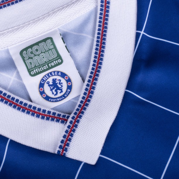 Chelsea 1988 Retro Football Shirt  collar