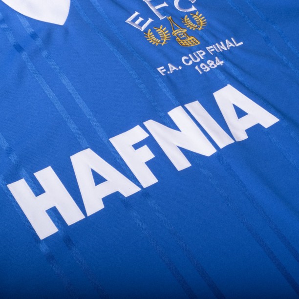 Everton 1984 FA Cup Final Retro Football Shirt sponsor