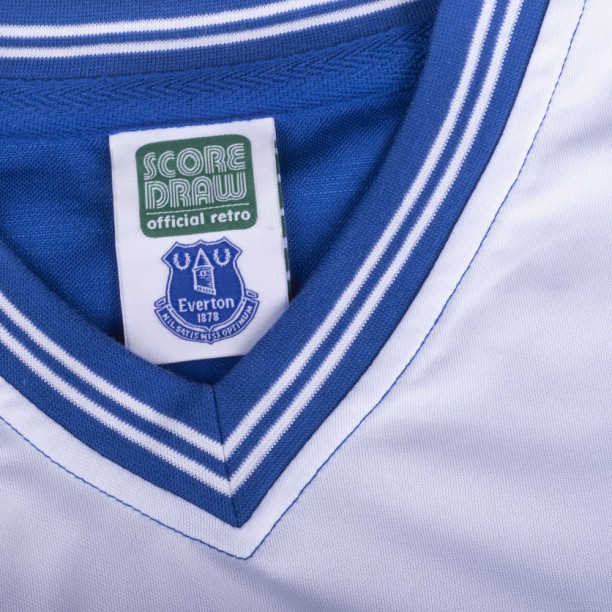 Everton 1986 Retro Football Shirt collar