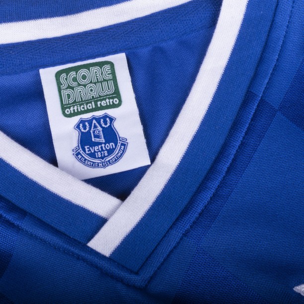 Everton 1987 Retro Football Shirt collar