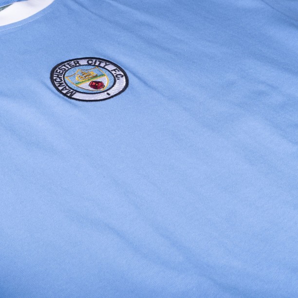 Manchester City 1972 No8 Retro Football Shirt fabric