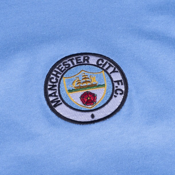 Manchester City 1972 No8 Retro Football Shirt badge