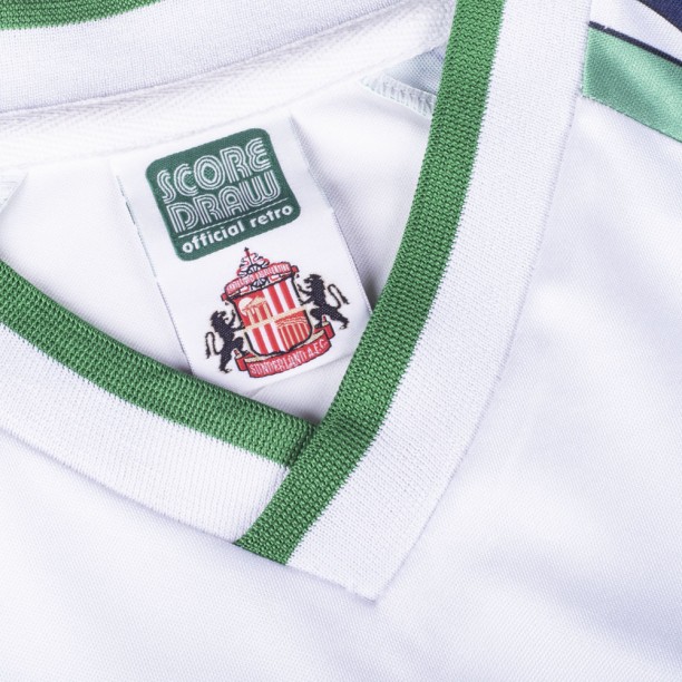 Sunderland 1992 FA Cup Retro Away Football Shirt collar