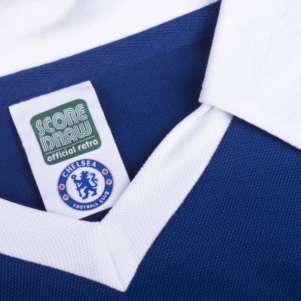 Chelsea 1978 Retro Football Shirt  collar