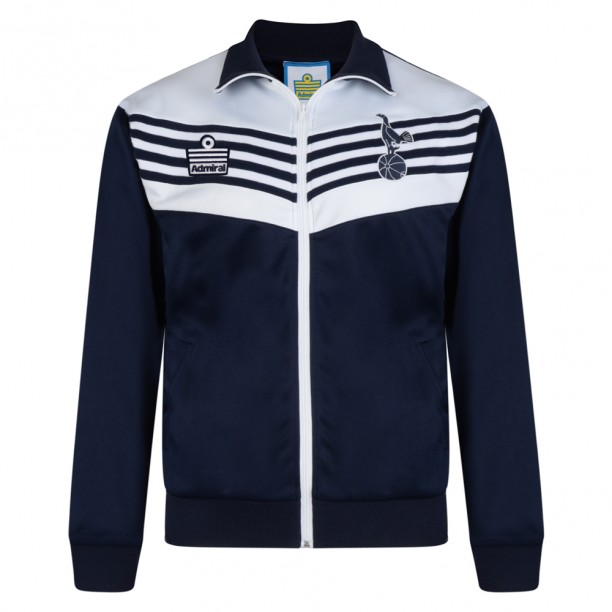 Tottenham Hotspur 1978 Admiral Retro Score Draw Track Jacket - White / Navy  - Football Shirt Culture - Latest Football Kit News and More