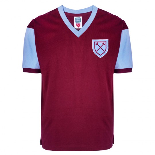 West Ham United 1958 No6 Retro Football Shirt