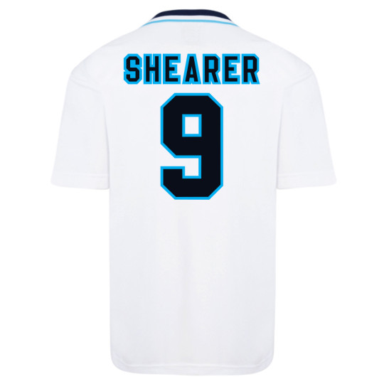 England 1996 Euro No9 Shearer Retro Shirt 