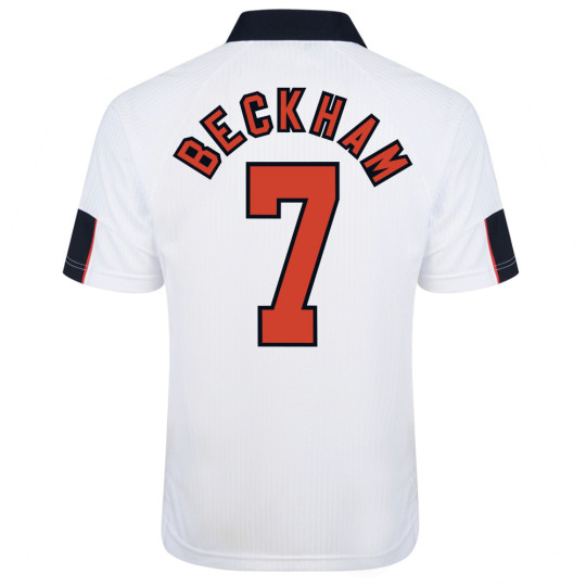 England 1998 World Cup Finals No7 Beckham Shirt