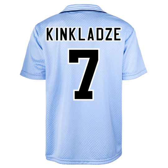 Manchester City 1996 No7 Kinkladze Football Shirt