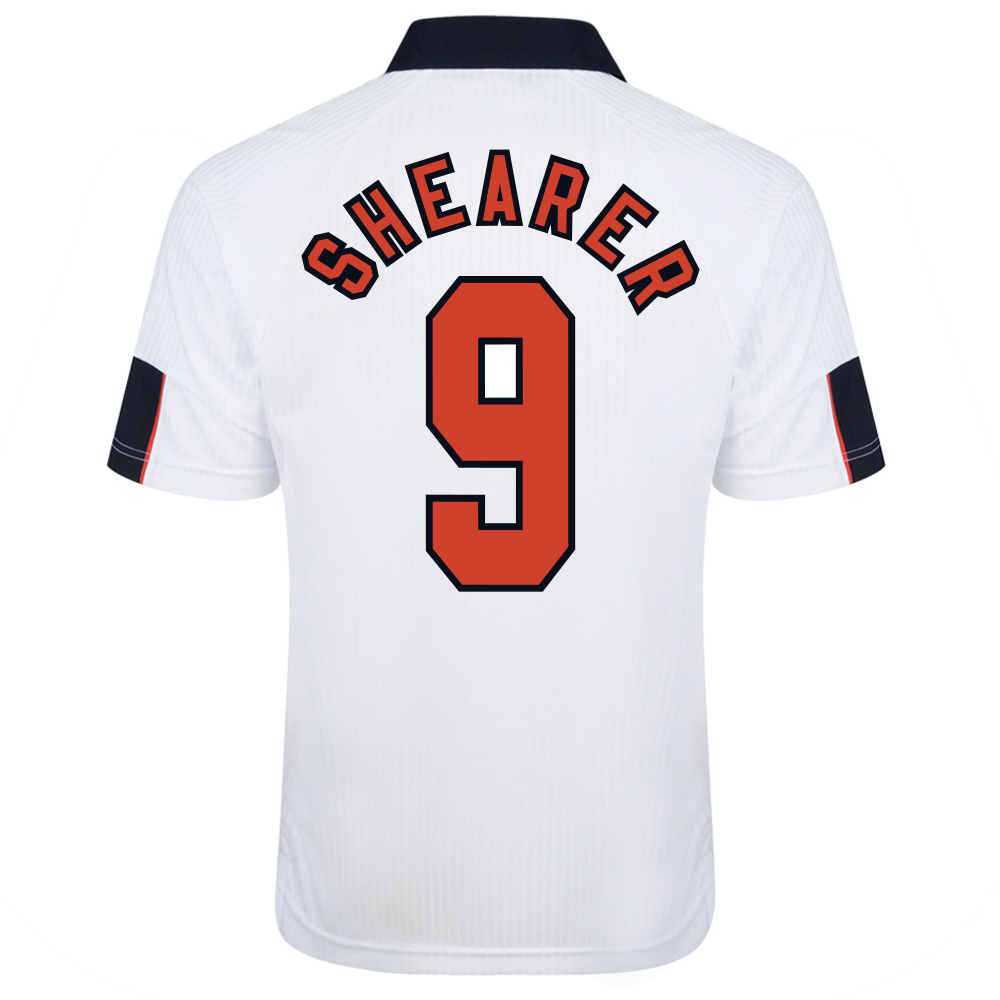 World Cup 1998 Shearer 9 England Home Football Name set for National shirt 