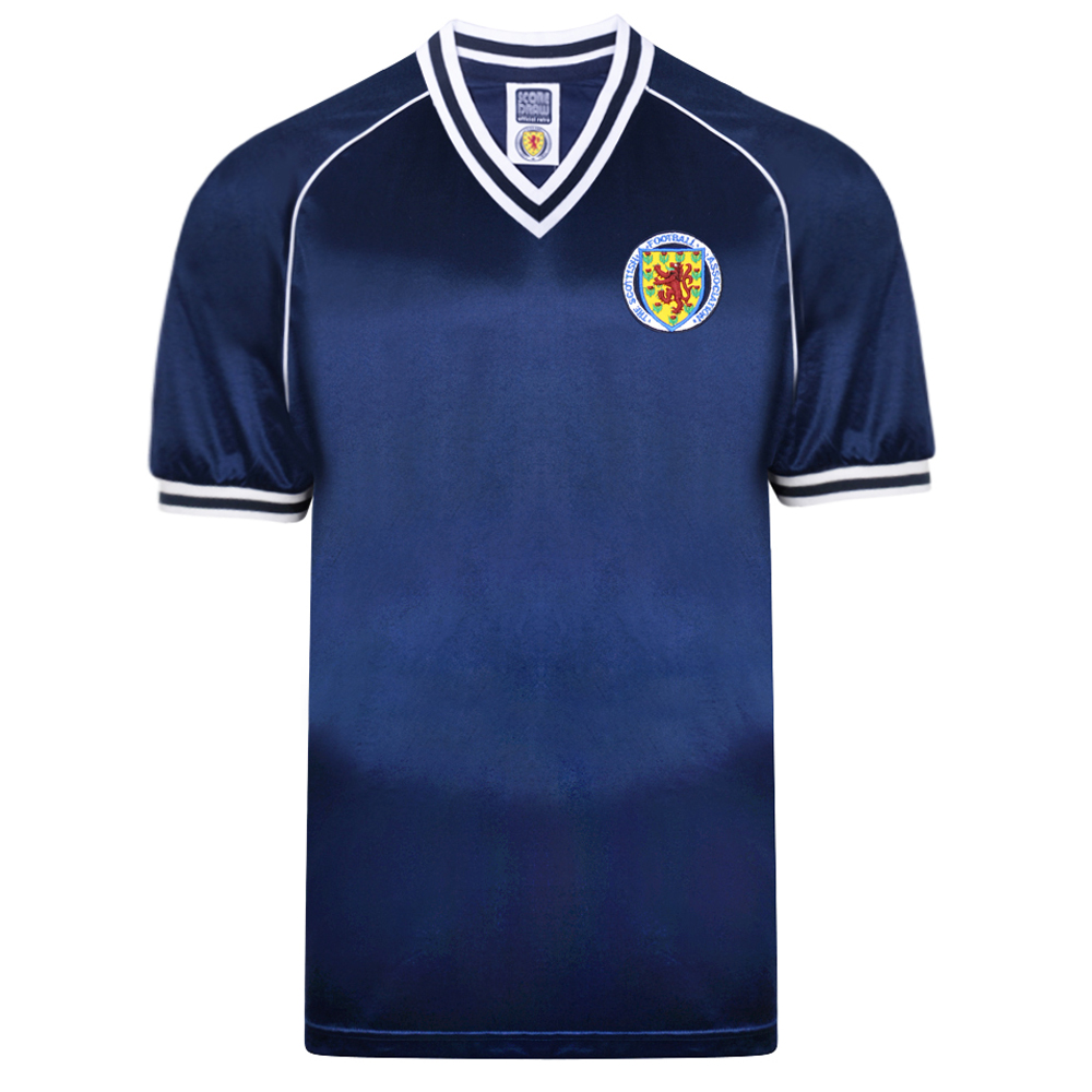 Score Draw Scotland 1982 Retro Football Shirt 