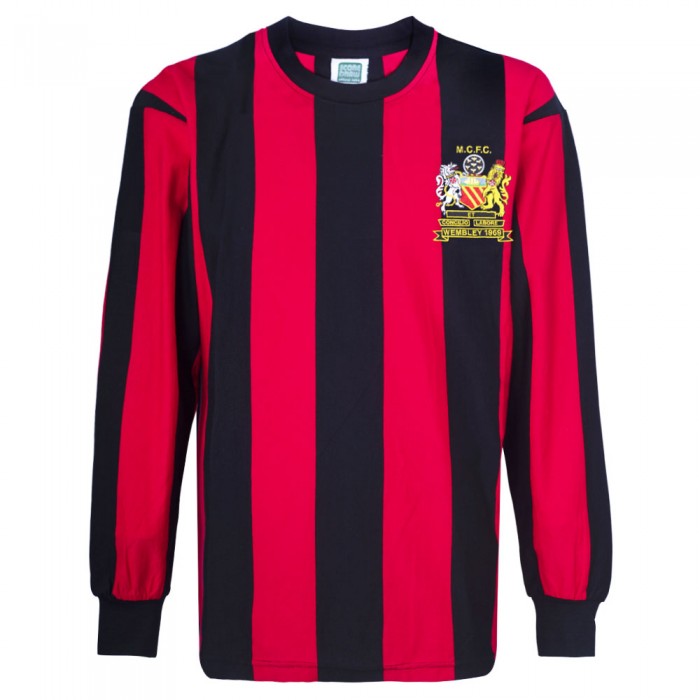 Manchester City 1969 FA Cup Final shirt Manchester City Retro Jersey Score Draw