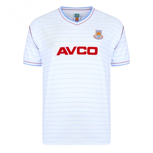 West Ham United 1986 Away Retro Football Shirt