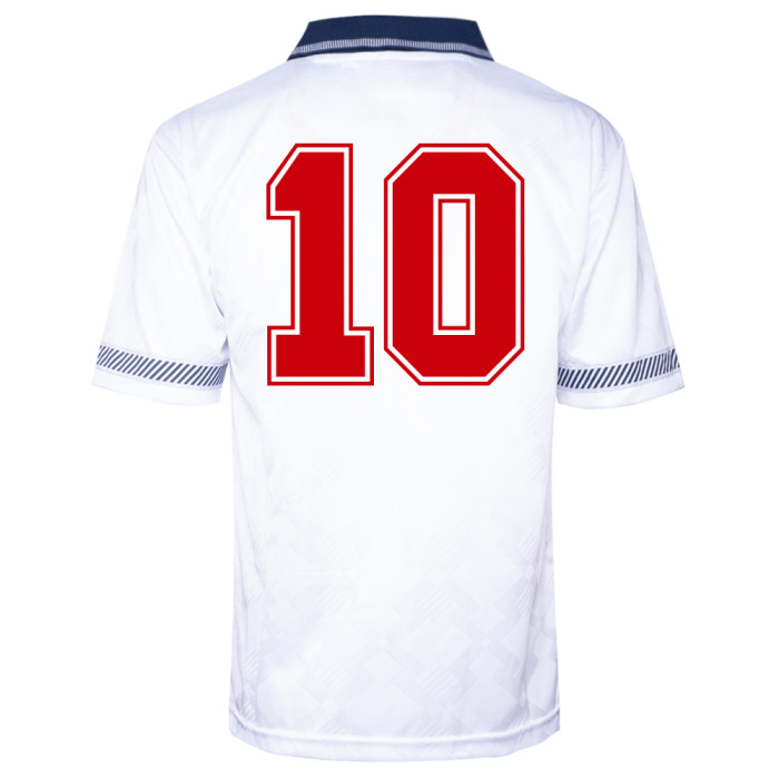 England 1990 World Cup Finals No10 Retro Shirt