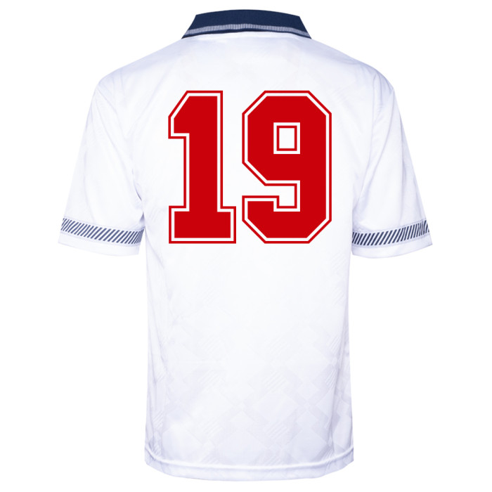 England 1990 World Cup Finals No19 Retro Shirt