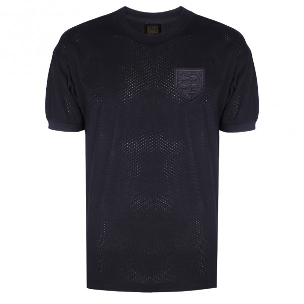 England 1970 Black Out No6  Retro Football Shirt