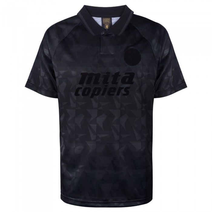 Aston Villa 1990 Black Out Retro Football Shirt