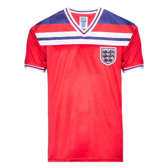 England 1982 World Cup Finals Away No7 Shirt England Retro Jersey Score Draw