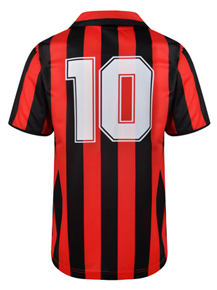 AC Milan 1988 No10 Retro Football Shirt