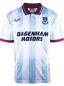 West Ham United 1992 Away Retro Football Shirt